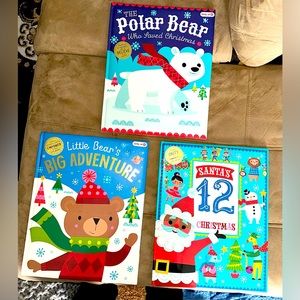 3 large holiday themed children's books.